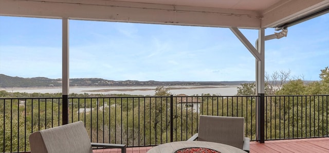 6714 Mtn Trl, Austin, TX 78732 - deck with a water view