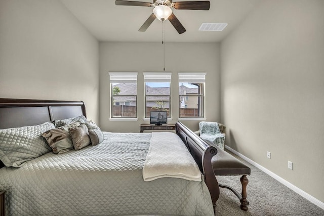3821 Tordera Dr, Austin, TX 78738 - bedroom featuring carpet flooring and a ceiling fan
