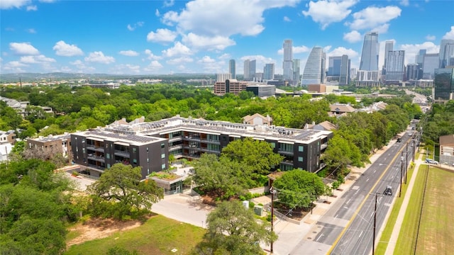 bird's eye view of a skyline view
