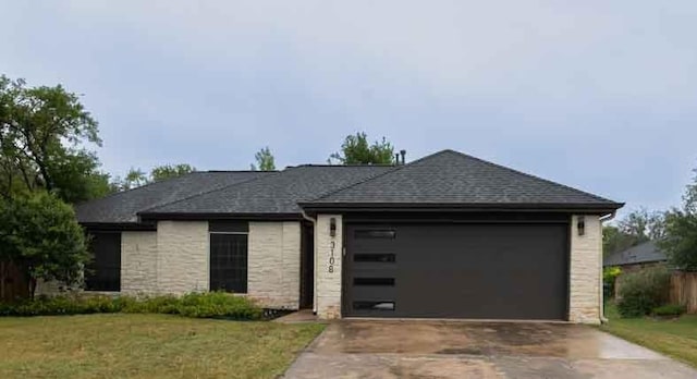 3108 Jubilee Trl, Austin, TX 78748 - single story home with stone siding, driveway, and a garage