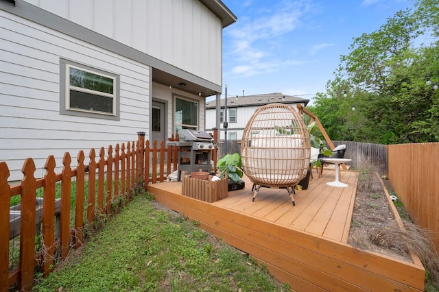 800 Totis Rd, Austin, TX 78748 - deck with a fenced backyard and area for grilling