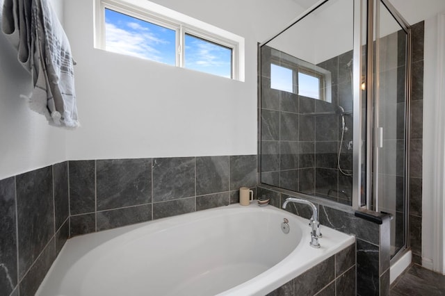 800 Totis Rd, Austin, TX 78748 - bathroom with a stall shower and a garden tub