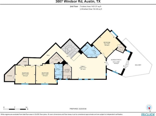 3007 Windsor Rd Unit B, Austin, TX 78703 - home floor plan