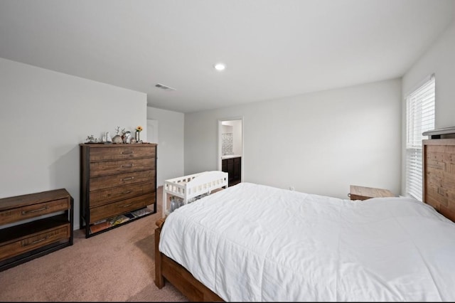 18720 Speculator Ln, Elgin, TX 78621 - bedroom with carpet, visible vents, and recessed lighting
