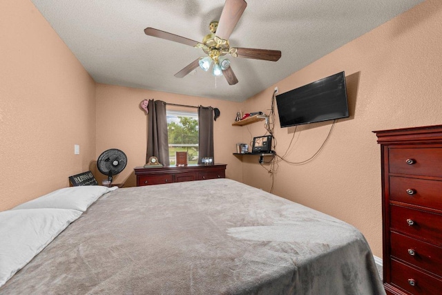 5315 Denmans Loop, Belton, TX 76513 - bedroom featuring a ceiling fan and a textured wall