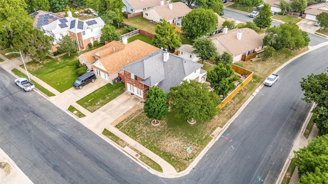 bird's eye view featuring a residential view