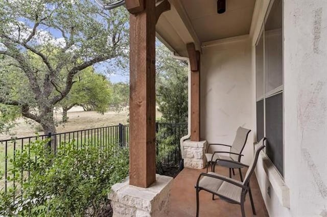 view of balcony