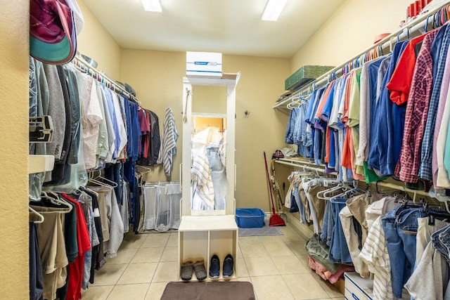 1338 Donovan St, Gonzales, TX 78629 - walk in closet with tile patterned floors