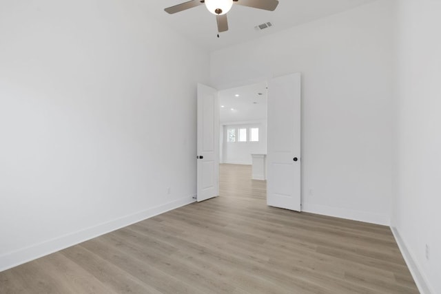 1108 Snowdrop Dr, Georgetown, TX 78628 - unfurnished room with ceiling fan and light wood-style flooring