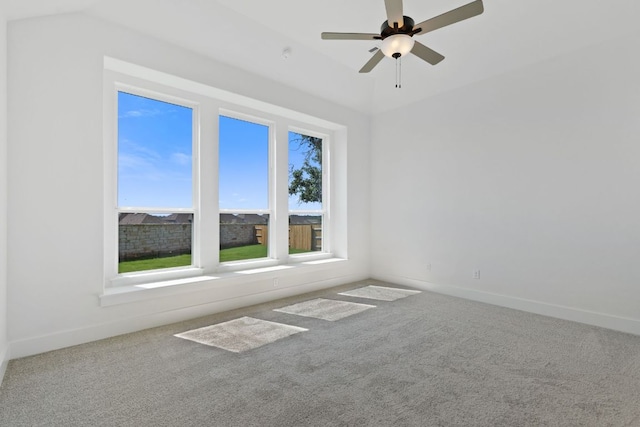 1108 Snowdrop Dr, Georgetown, TX 78628 - carpeted spare room featuring baseboards and ceiling fan