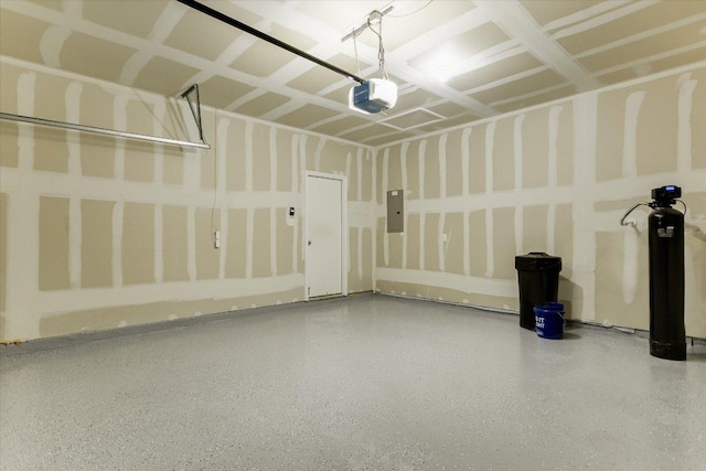 201 Cascata Way, Liberty Hill, TX 78642 - garage featuring a garage door opener and electric panel