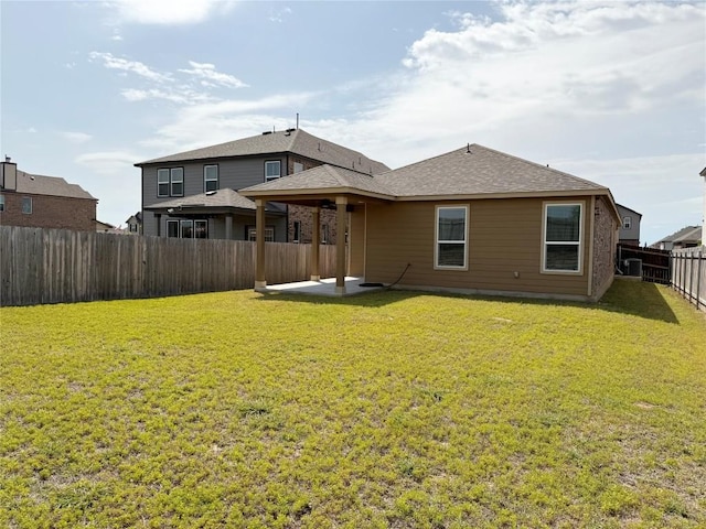 4482 Acerno St, Round Rock, TX 78665 - rear view of house featuring a patio area and a fenced backyard