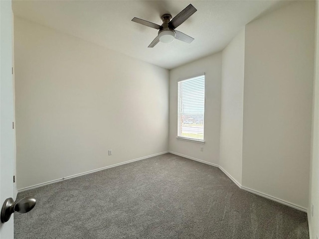 4482 Acerno St, Round Rock, TX 78665 - unfurnished room featuring ceiling fan and dark carpet