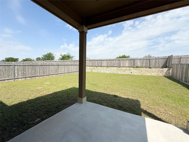 4482 Acerno St, Round Rock, TX 78665 - fenced backyard featuring a patio area