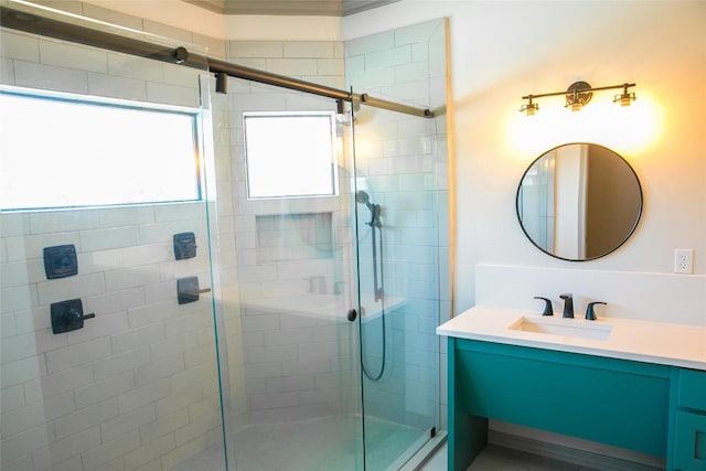 8660 Cedar Hill Rd, Brenham, TX 77833 - full bath with vanity and a stall shower