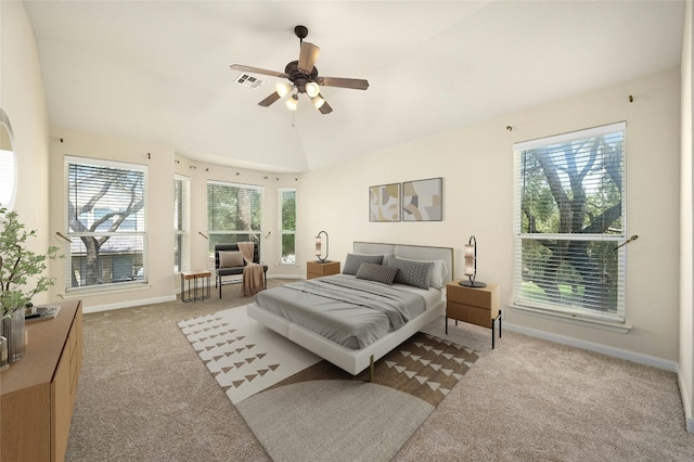 2509 Salorn Way, Round Rock, TX 78681 - bedroom featuring visible vents, baseboards, a ceiling fan, and carpet floors