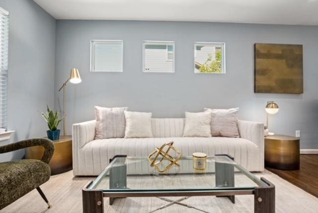 1183 Coleto St, Austin, TX 78702 - living area featuring wood finished floors