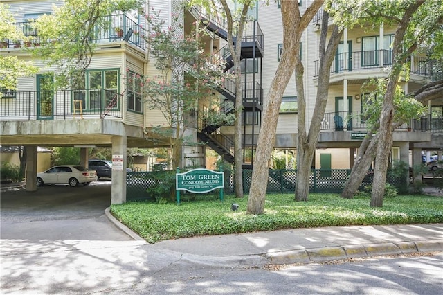 3115 Tom Green St Unit 404, Austin, TX 78705 - view of property with a carport