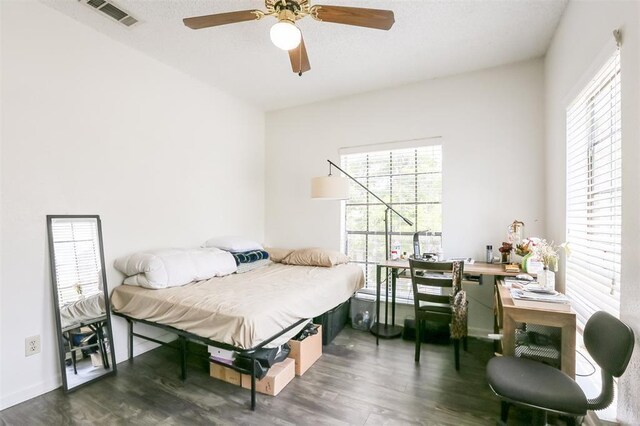 912 W 22nd St Unit 307, Austin, TX 78705 - bedroom featuring wood finished floors and ceiling fan