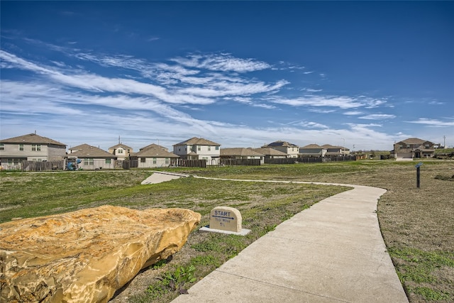 view of home's community featuring a residential view