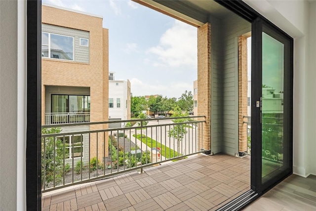 view of balcony