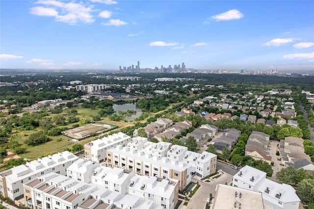 aerial view featuring a view of city
