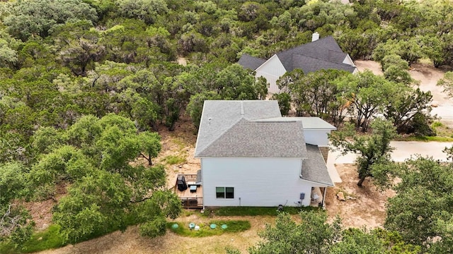 aerial view with a view of trees
