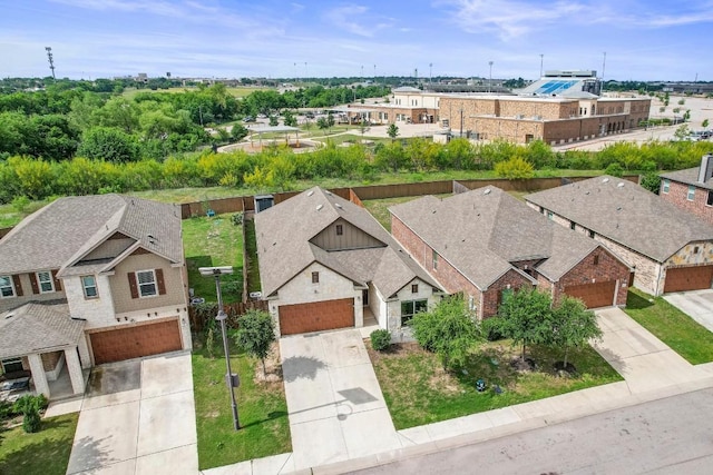 bird's eye view with a residential view