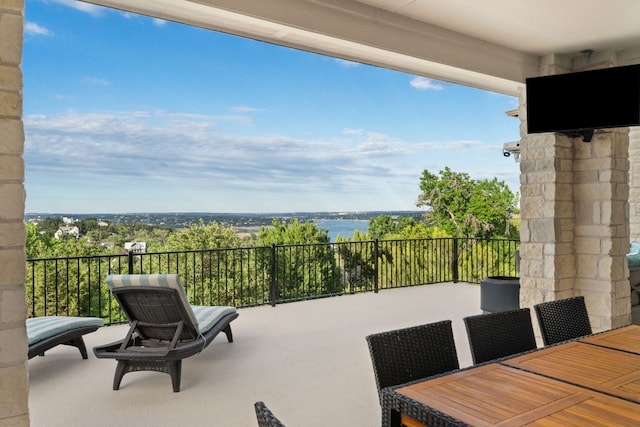 view of balcony