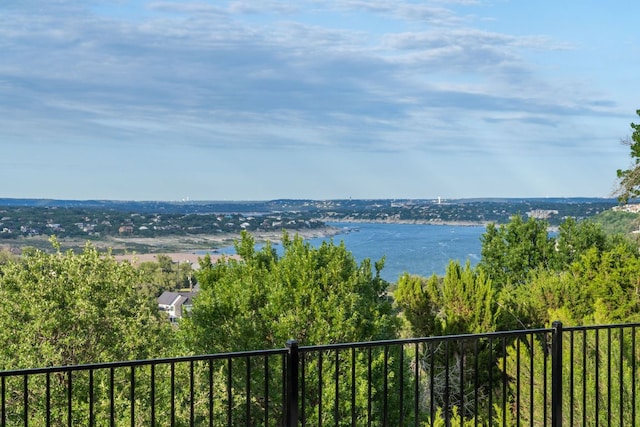 property view of water