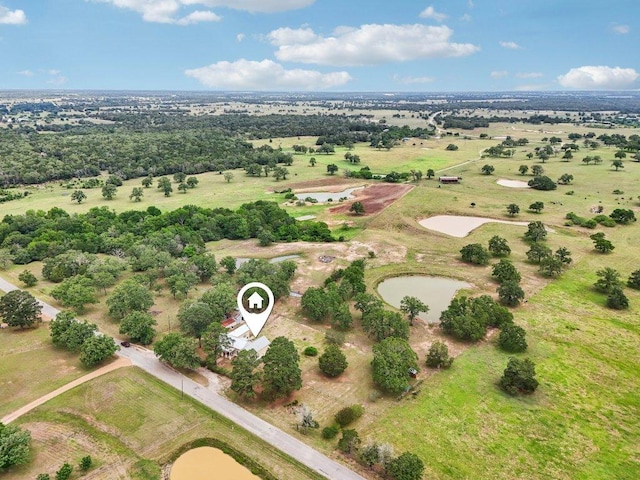 1200 County Road 211, Giddings, TX 78942 - birds eye view of property with a water view