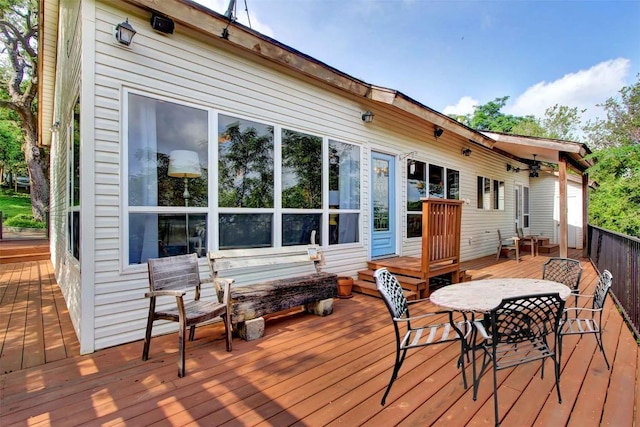 2208 Trailside Dr, Austin, TX 78704 - view of wooden deck