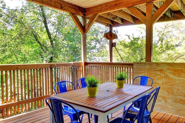 2208 Trailside Dr, Austin, TX 78704 - wooden terrace with outdoor dining space