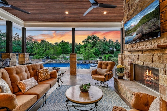 view of sunroom / solarium