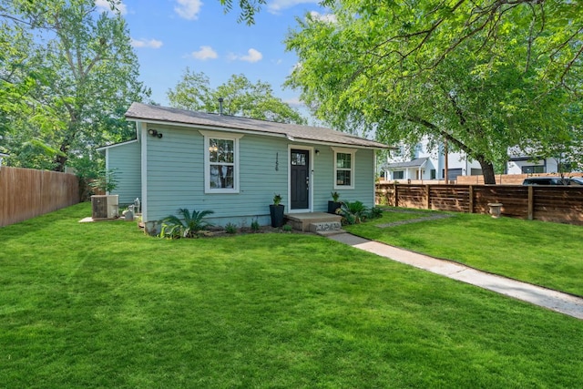 view of front of house with central AC unit