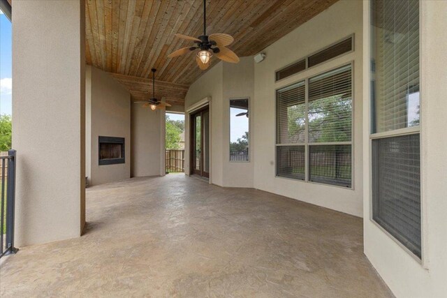 2450 Great Oaks Dr, San Marcos, TX 78666 - view of patio / terrace with ceiling fan