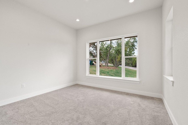 20405 Sunset Strip St, Lago Vista, TX 78645 - spare room with light colored carpet and recessed lighting