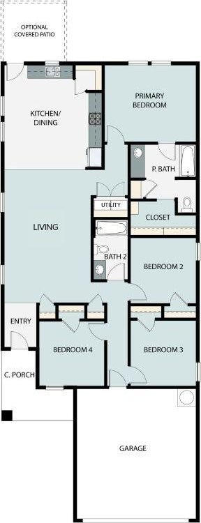 313 Haywood Mnr, Maxwell, TX 78656 - view of floor plan / room layout