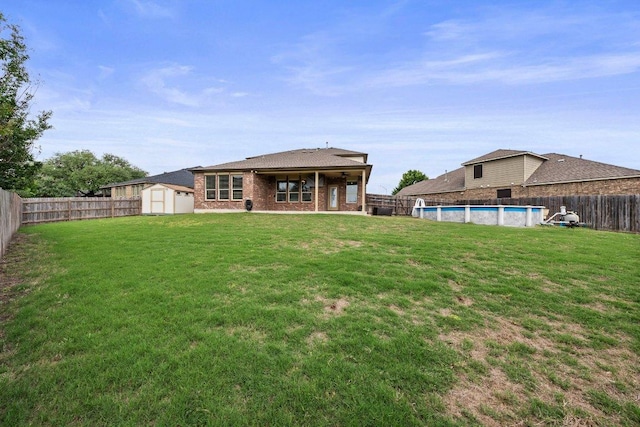 2020 Elaina Loop, Leander, TX 78641 - back of property featuring brick siding and central AC unit