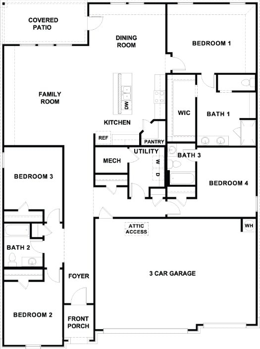 528 Tekoa Dr, Georgetown, TX 78628 - home floor plan