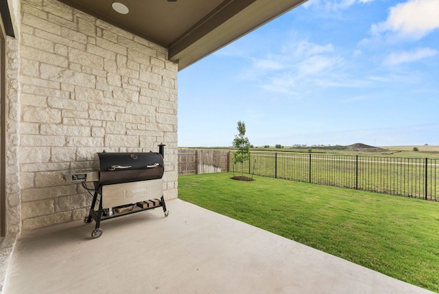 view of patio / terrace with grilling area