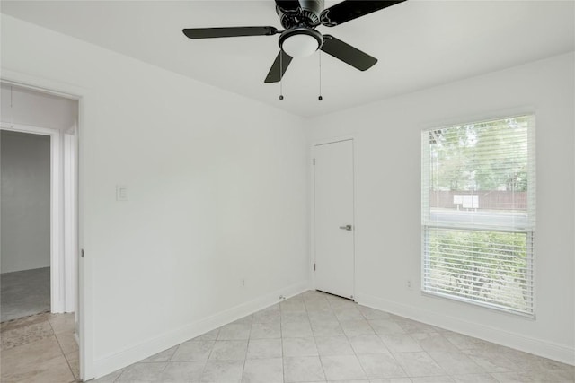 4703 Quicksilver Blvd, Austin, TX 78744 - spare room with plenty of natural light and ceiling fan