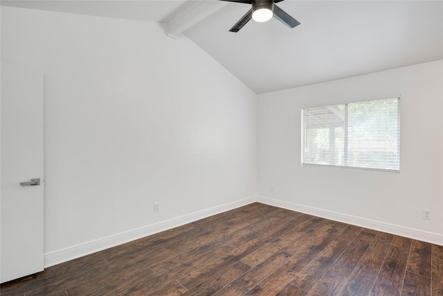 4703 Quicksilver Blvd, Austin, TX 78744 - empty room with dark wood-type flooring and ceiling fan