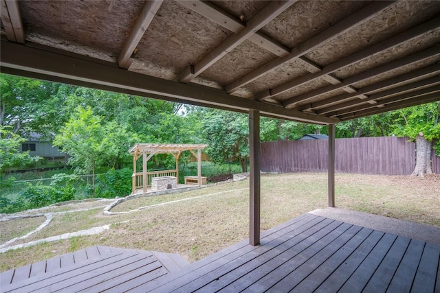 4703 Quicksilver Blvd, Austin, TX 78744 - deck featuring a fenced backyard