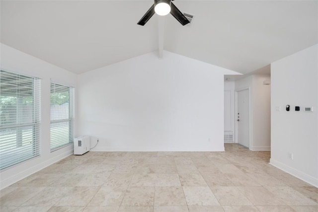 4703 Quicksilver Blvd, Austin, TX 78744 - spare room with a ceiling fan and baseboards