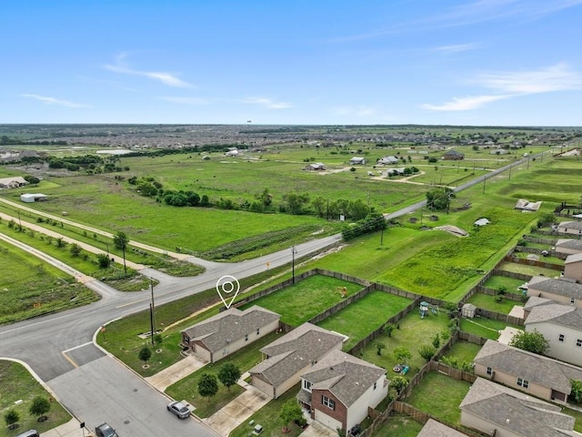 aerial view of sparsely populated area