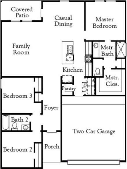 264 Little Green Trl, Jarrell, TX 76537 - view of floor plan / room layout