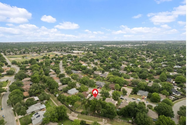aerial perspective of suburban area