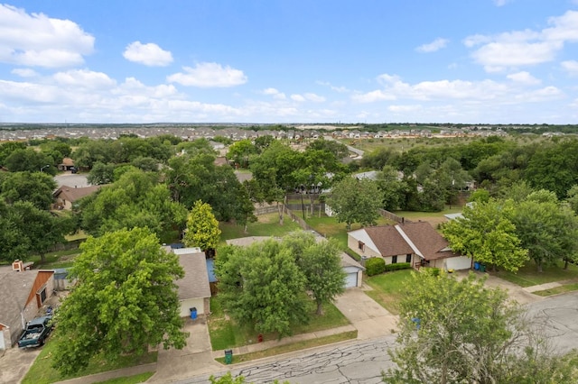 aerial view of residential area