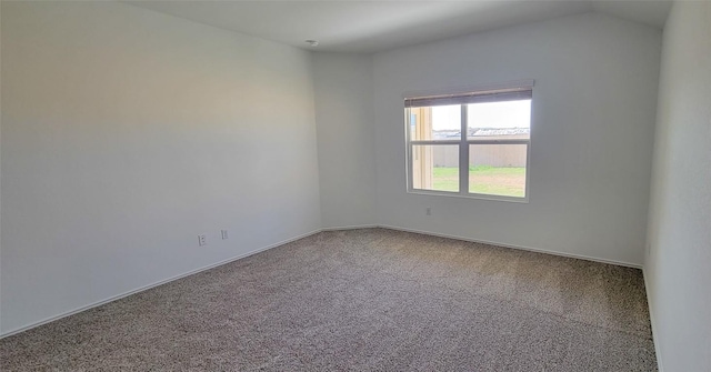 5605 Bellissima Way, Round Rock, TX 78665 - unfurnished room featuring carpet, baseboards, and vaulted ceiling